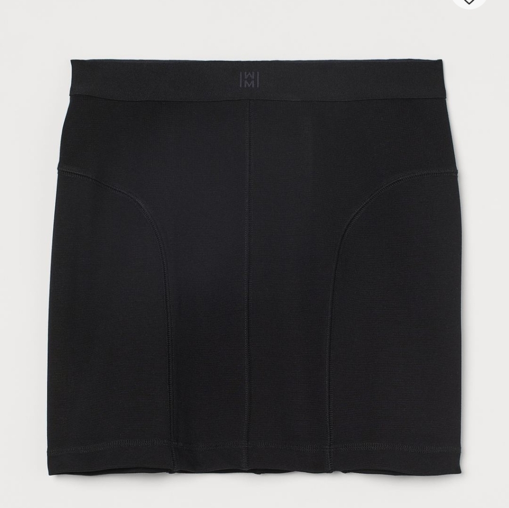 H&M NWT Black Jersey Skirt Bodycon Small
